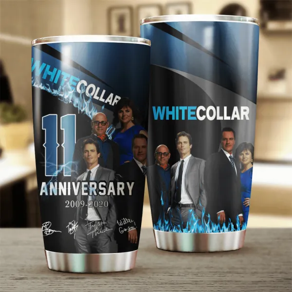 White Collar 11th Anniversary 2009 2020 Design Tumbler