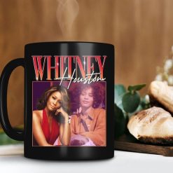 Whitney Houston Mug Whitney Elizabeth Houston Mug The Most Awarded Female Artist Of All Time Premium Sublime Ceramic Coffee Mug Black