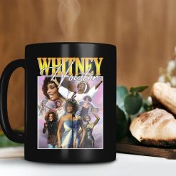 Whitney Houston The Most Awarded Female Artist Of All Time Mug Whitney Houston Lover Gift Premium Sublime Ceramic Coffee Mug Black