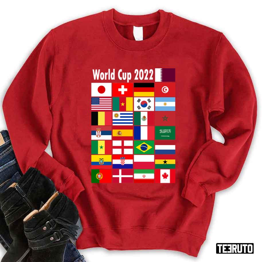 World Cup 2022 All Flags Unisex Sweatshirt