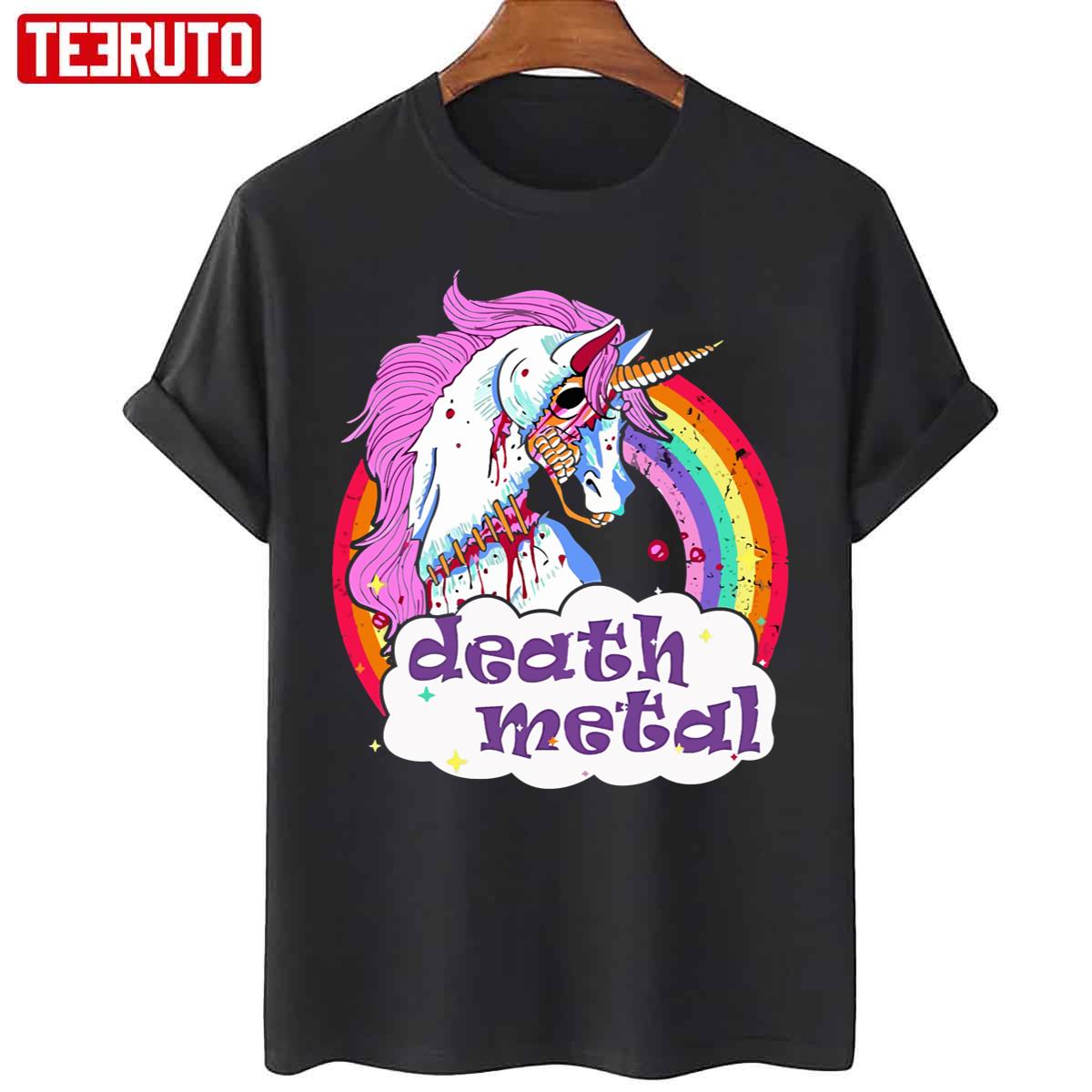 Zombie Unicorn Death Metal Unisex T-Shirt