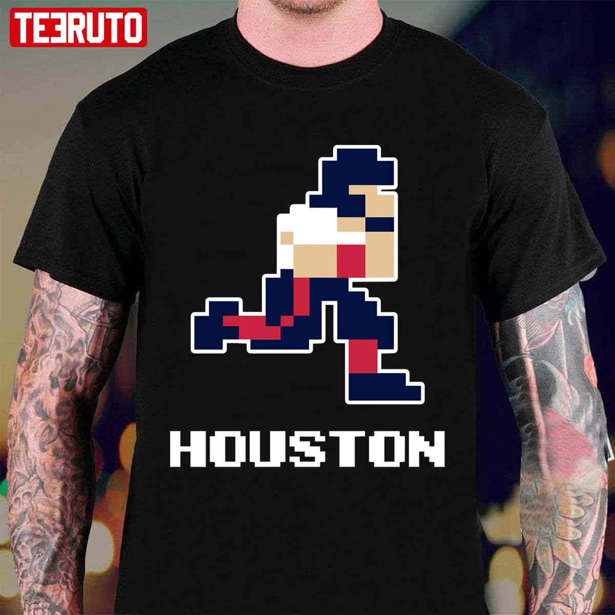 8 Bit Houston Football Unisex T-Shirt