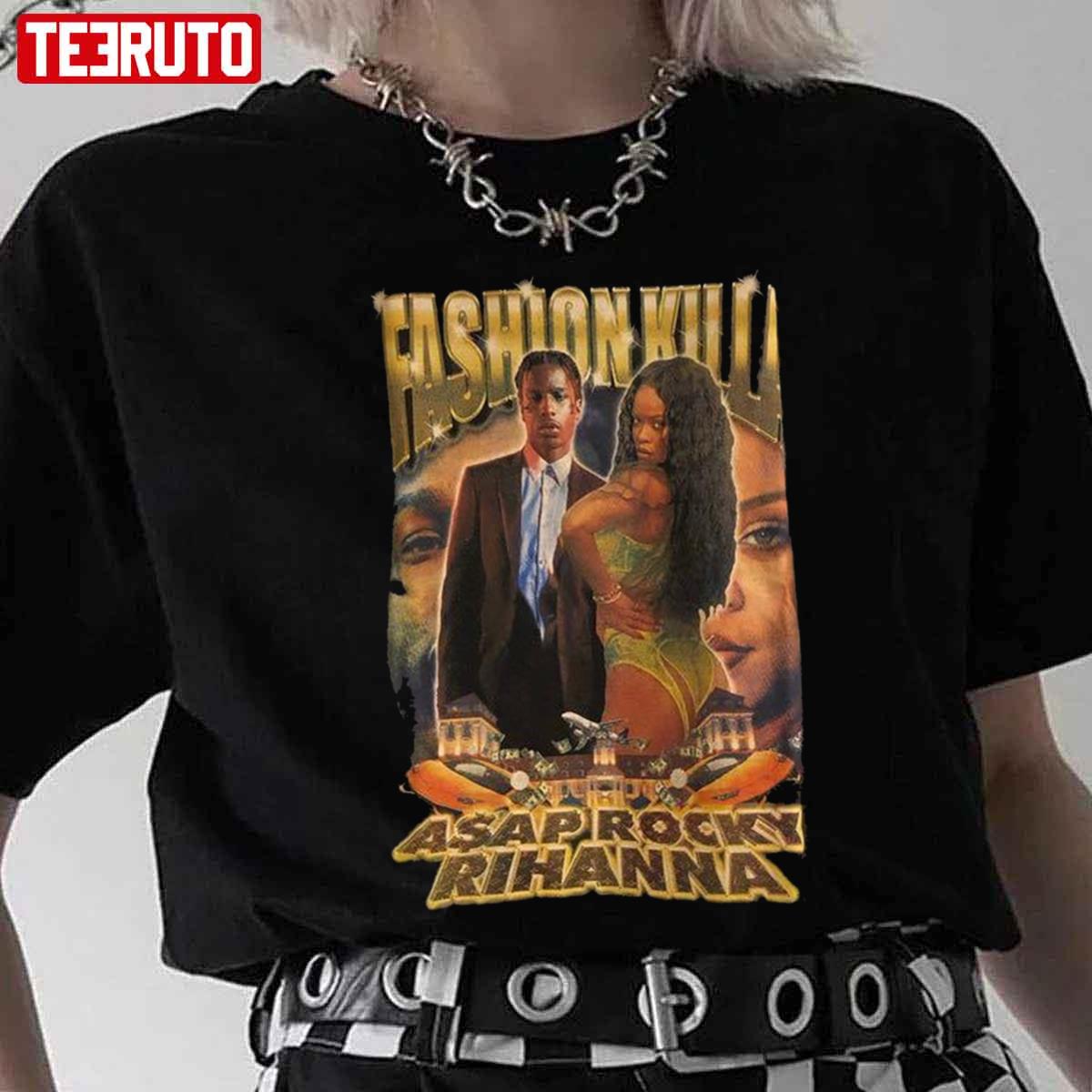 A$ap Rocky And Rihanna Bootleg Vintage 90s Unisex T-Shirt