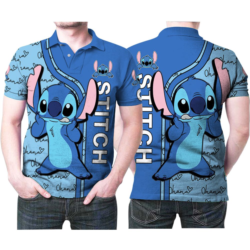 Adorable Stitch Fictional Charater Gift For Cartoon Movie Lovers Stitch Fans Polo Shirt All Over Print Shirt 3d T-shirt