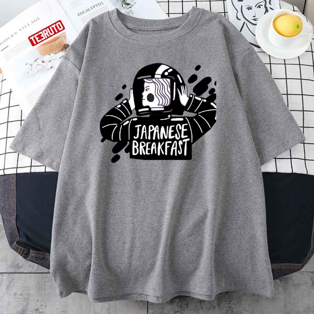 Aesthetic Cartoon Anime Happy Japanese Breakfast Astronaut Logo Retro Unisex T-Shirt