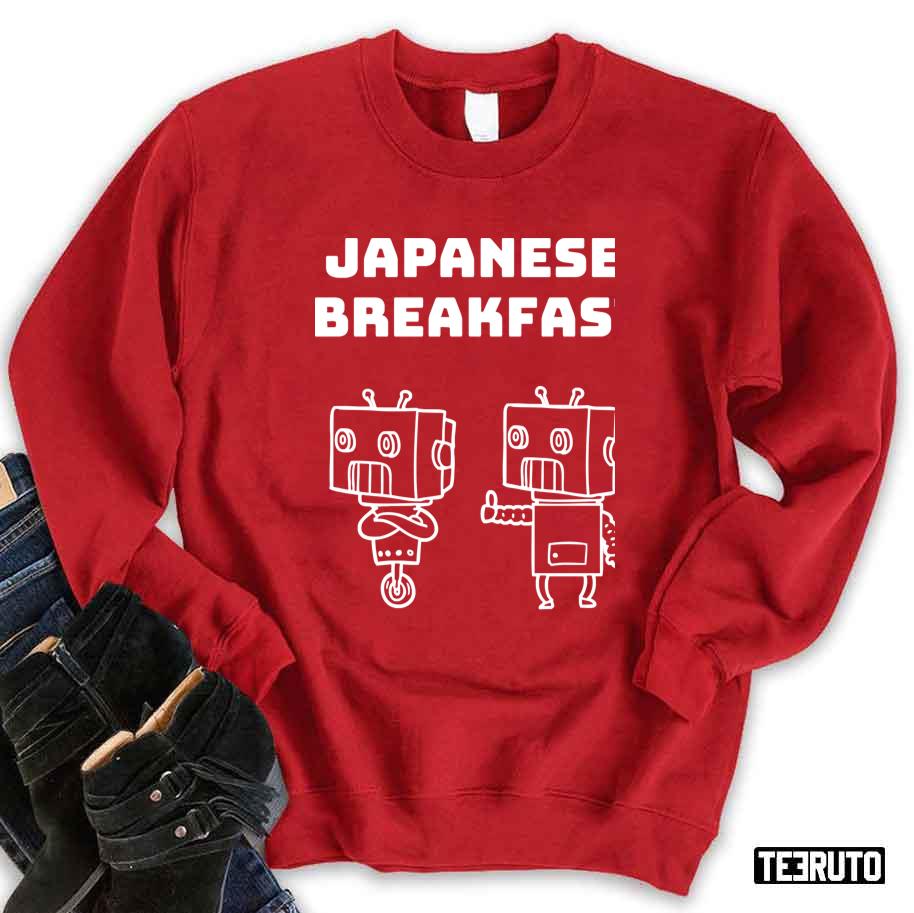 Aesthetic Cartoon Happy Japanese Breakfast Robo Buddies Band Unisex Sweatshirt