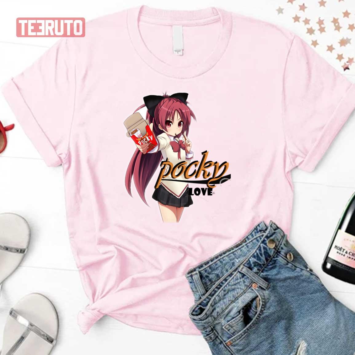 Anime Girl Pocky Lover Unisex T-Shirt