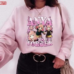 Anime Vintage Style Spy X Family Anya Forger Unisex Sweatshirt