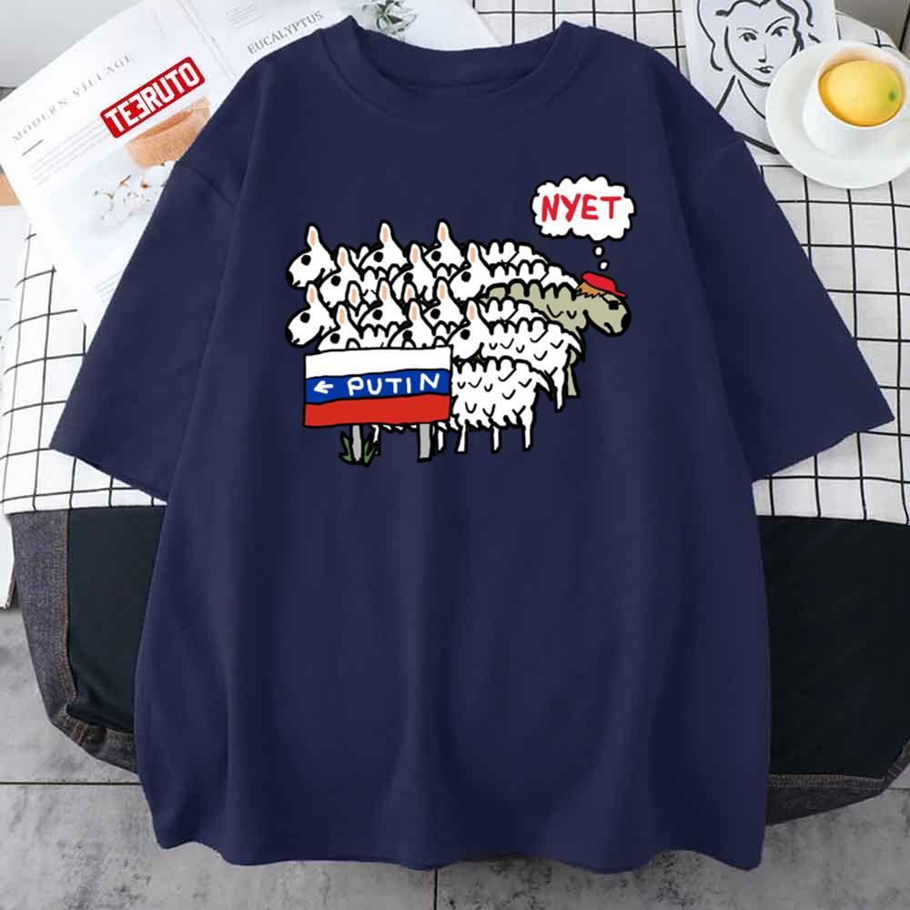 Anti Putin Nyet Unisex T-Shirt