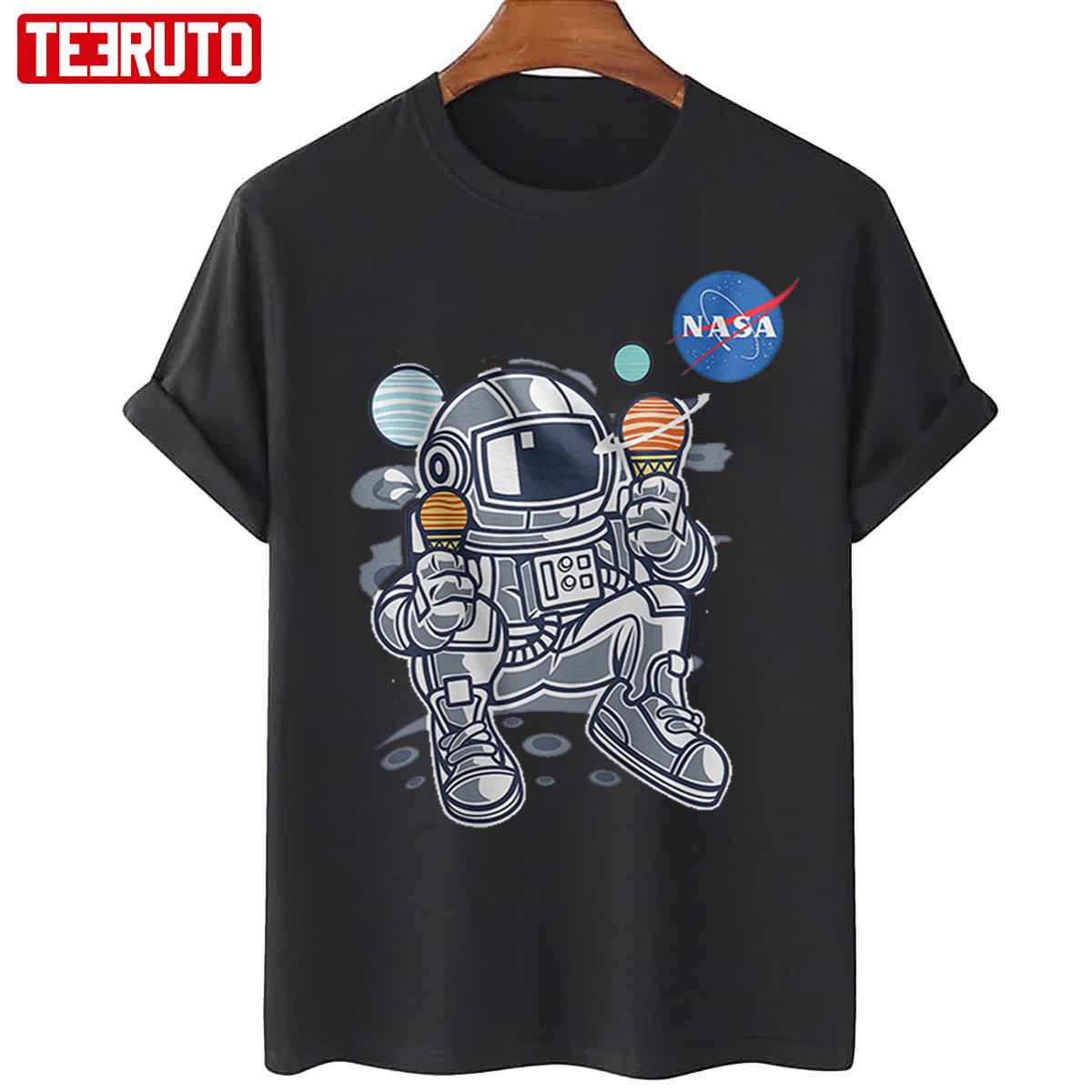 Astronaut Planet Icecream Nasa Unisex T-Shirt