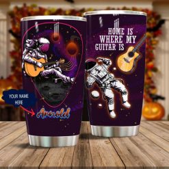 Astronaut Playing Guitar Personalized Gift For Lover Day Travel Tumbler