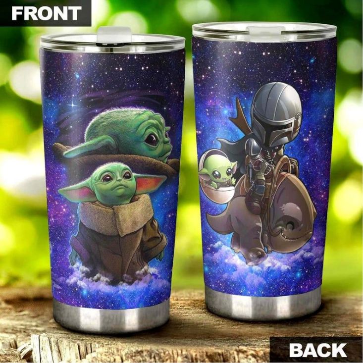 Baby Yoda Star Wars Sky 999 Gift For Lover Day Travel Tumbler