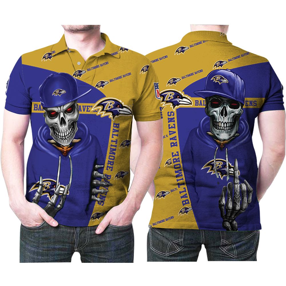 Skull Hat Baltimore Ravens Shirt - High-Quality Printed Brand