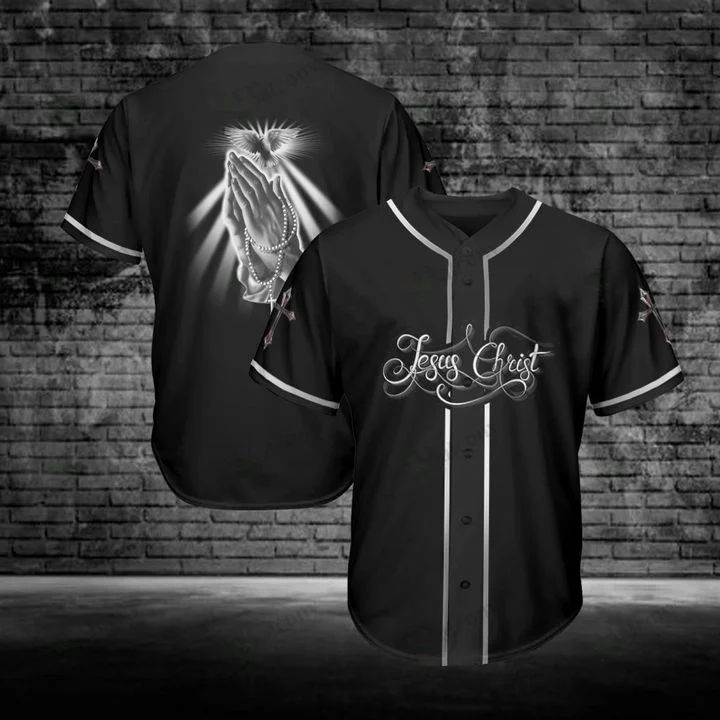 B&ampampw Jesus Christ Hand Personalized 3d Baseball Jersey