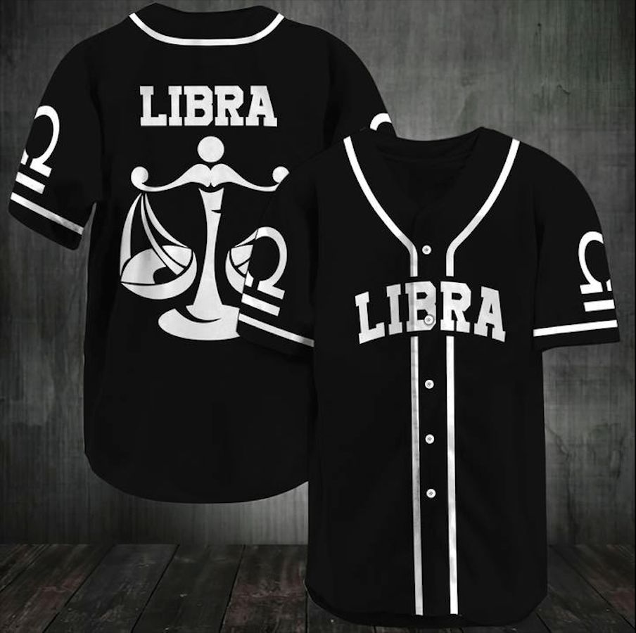 B&ampampw Libra Zodiac Personalized 3d Baseball Jersey