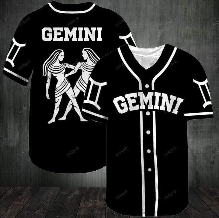 B&ampampw Zodiac Gemini Personalized 3d Baseball Jersey kv