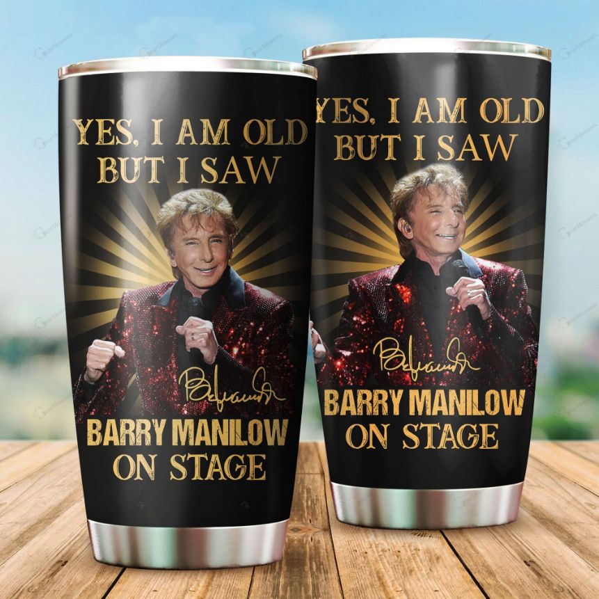 Barry Manilow On Stage Gift For Lovers Travel Tumbler All Over Print