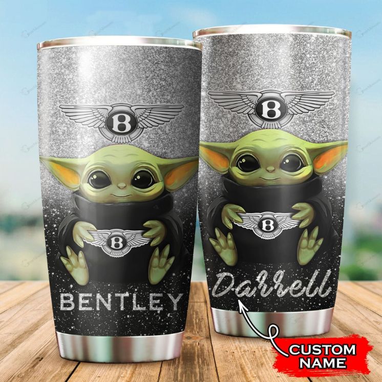 Bentley Baby Yoda Custom Name 999 Gift For Lover Day Travel Tumbler