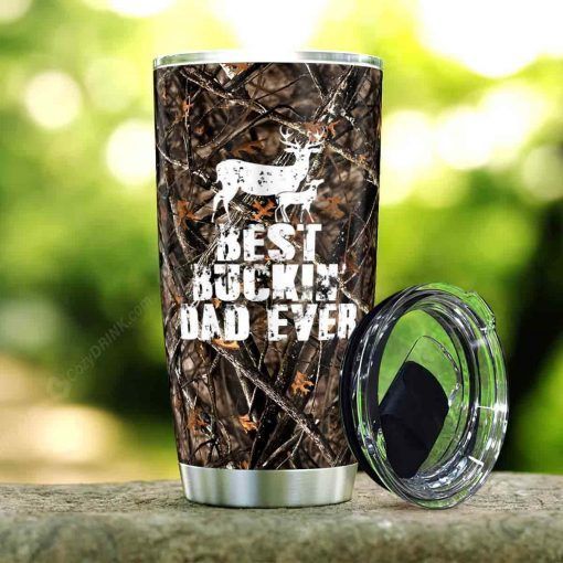 Best Buckin Dad Ever Gift For Lover Day Travel Tumbler All Over Print