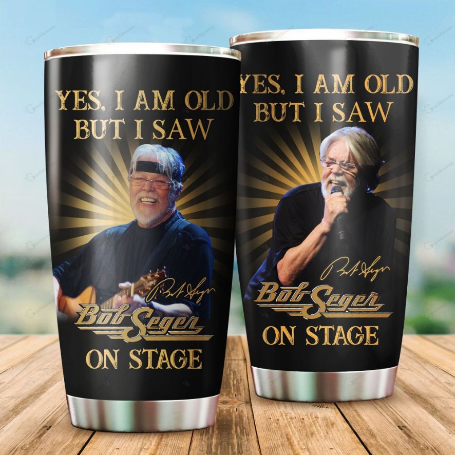 Bob Seger On Stage Gift For Lovers Travel Tumbler All Over Print
