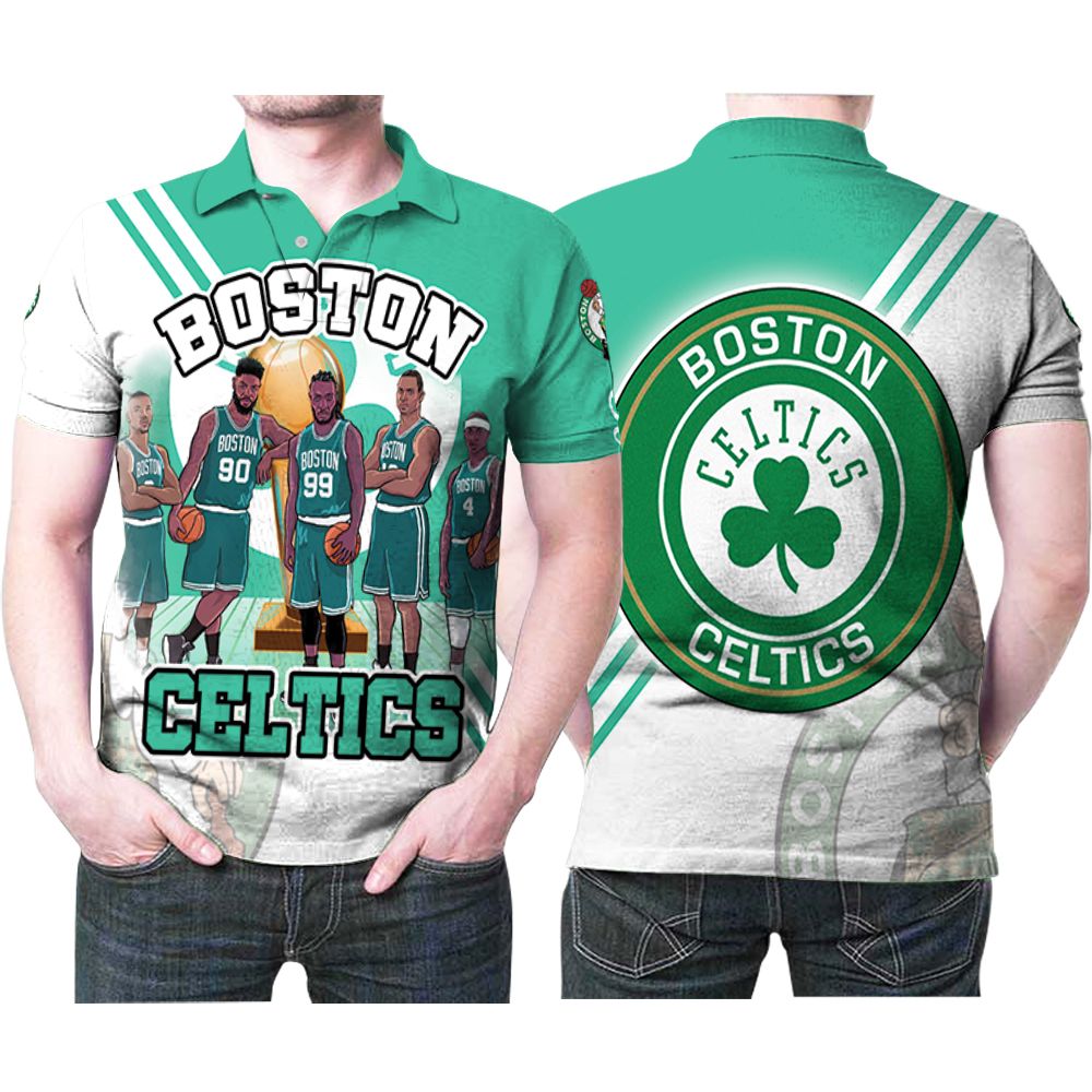 Boston Celtics All Great Players Champions Nba Basketball Team 3d Designed Allover Gift For Celtics Fans Polo Shirt All Over Print Shirt 3d T-shirt