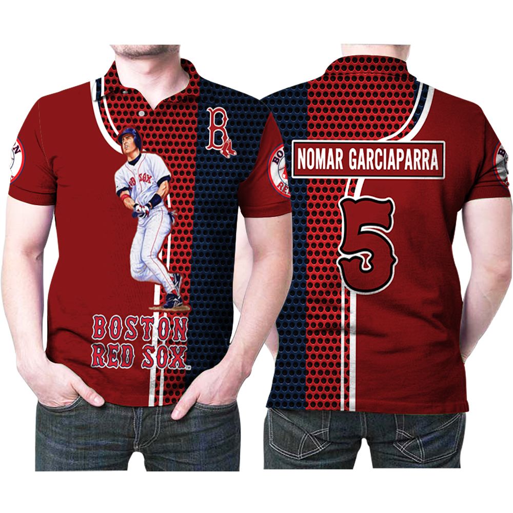 Boston Red Sox Nomar Garciaparra 5 Great Player Mlb Baseball Team 3d Designed Allover Gift For Boston Fans Garciaparra Lovers Polo Shirt