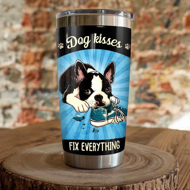 Boston Terrier Dog Fix Everything Gift For Lover Day Travel Tumbler