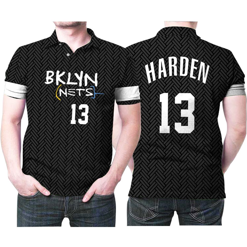 Brooklyn Nets James Harden #13 Nba Great Player New Arrival Black 3d Designed Allover Gift For Brooklyn Fans Polo Shirt