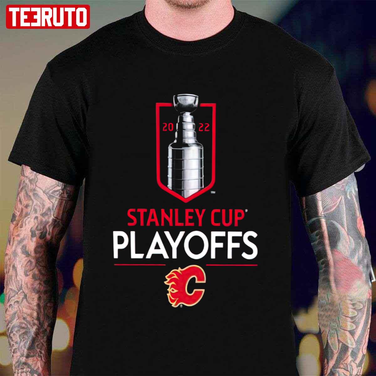 Calgary Flames 2022 Stanley Cup Playoffs Logo Hockey Unisex T-Shirt