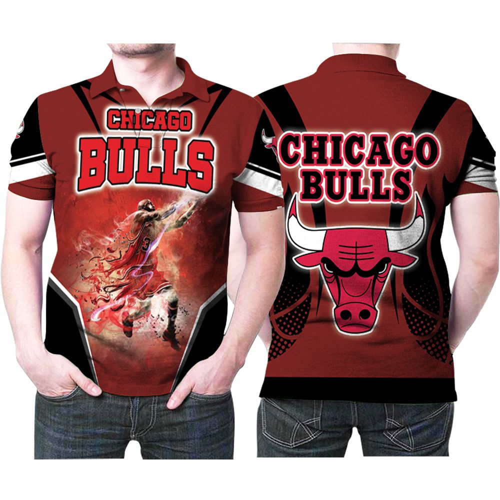 Chicago Bulls Michael Jordan 23 Legend Player Nba Basketball Team 3d Designed Allover Gift For Bulls Fans Jordan Lovers Polo Shirt