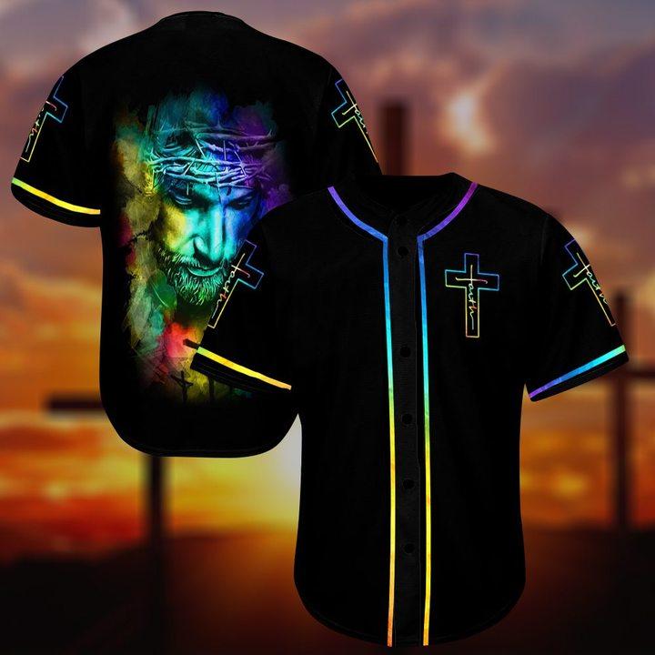 Christian Jesus Black Personalized 3d Baseball Jersey