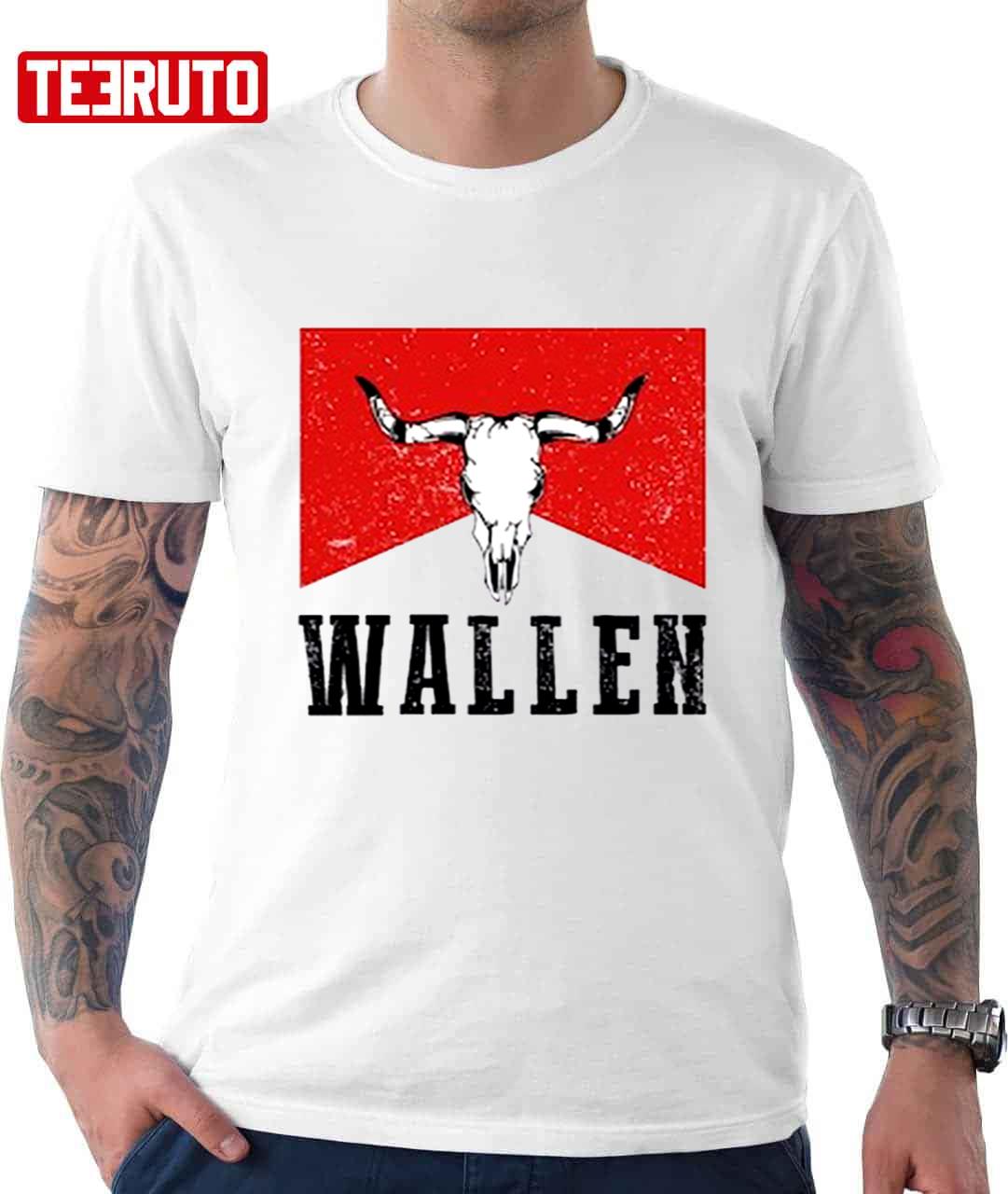 Cow Skull Wallen Country Music Western Unisex T-Shirt