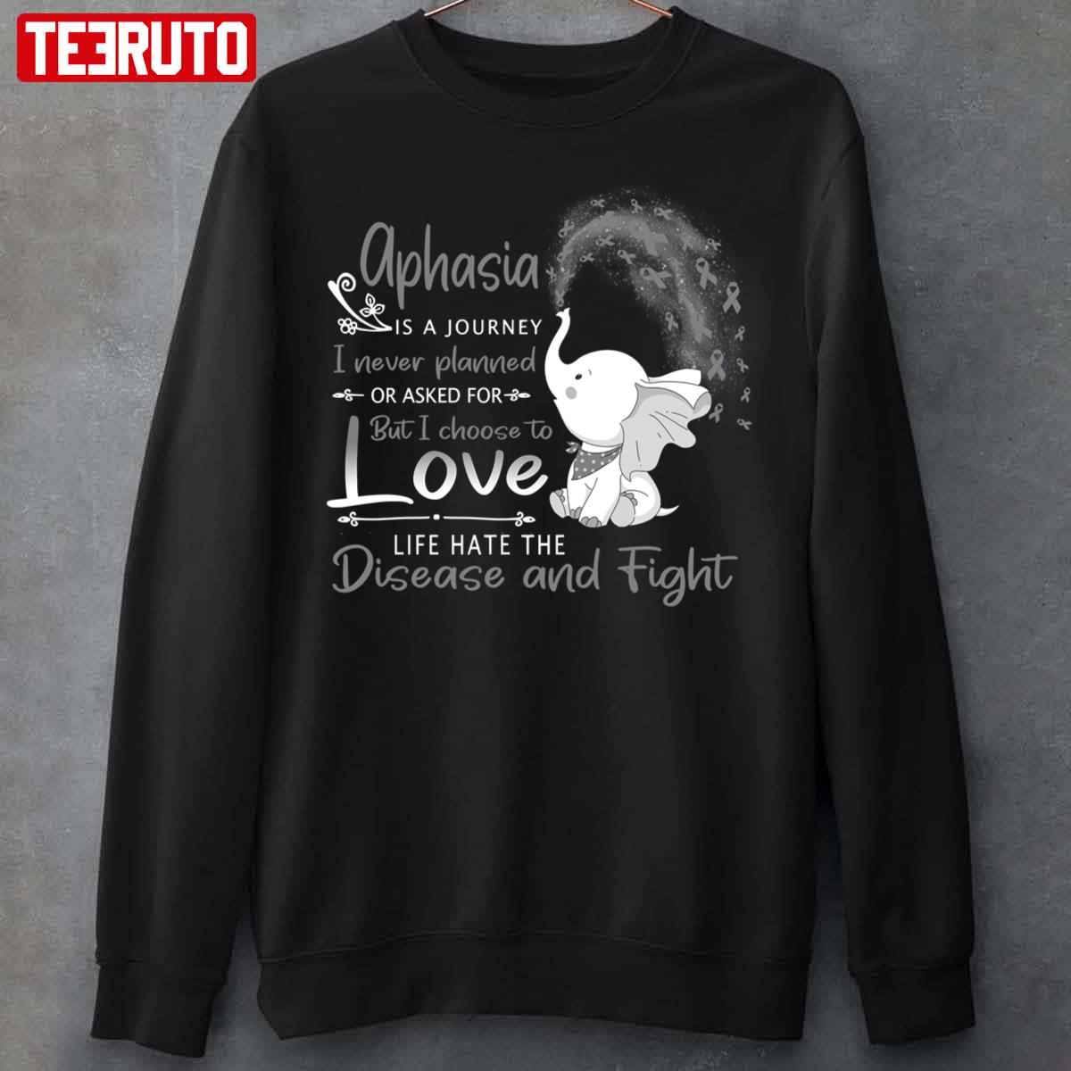 Cute Elephant Aphasia Warrior Unisex Sweatshirt