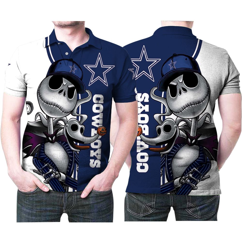 Jack Skellington Halloween Dallas Cowboys 3D Hoodie All Over