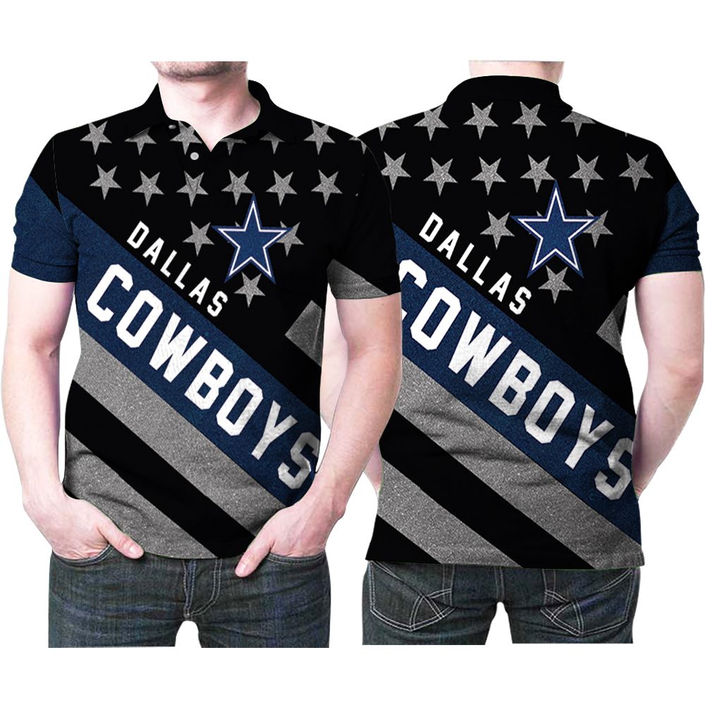 Dallas Cowboys Stars Pattern Nfl Fan 3d Printed Gift For Dallas Cowboys Fan Polo Shirt All Over Print Shirt 3d T-shirt