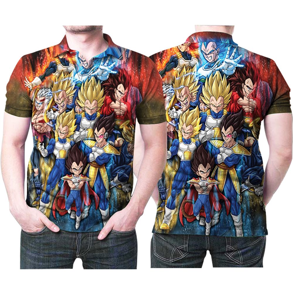 Dragon Ball Z Vegeta Super Saiyans Gift For Vegeta Fans Dragon Ball Z Lovers Polo Shirt All Over Print Shirt 3d T-shirt