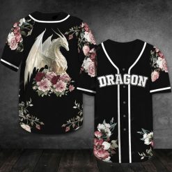 Dragon Flower Of Elegance 3d Personalized 3d Baseball Jersey va