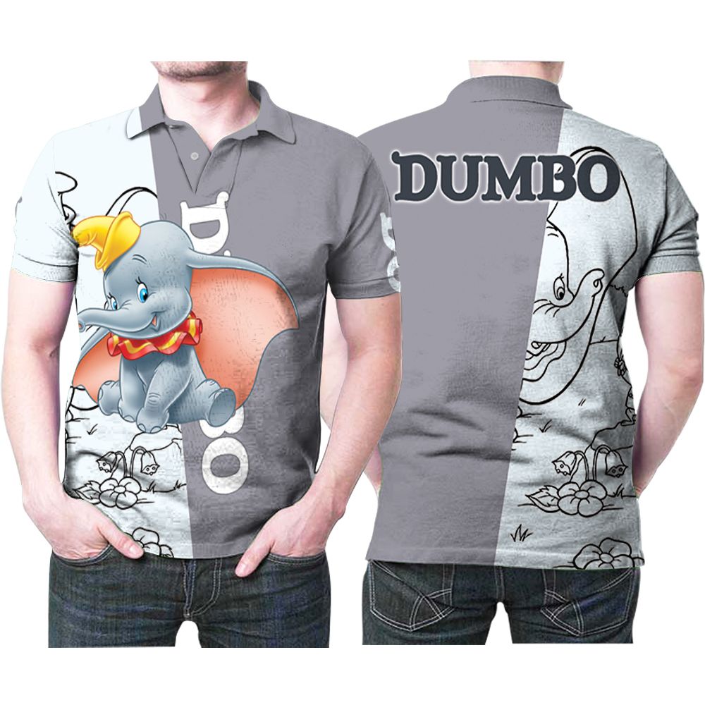 Dumbo Adorable Big Ears Elephant 3d Allover Designed For Dumbo Lovers Dumbo Fans Polo Shirt All Over Print Shirt 3d T-shirt