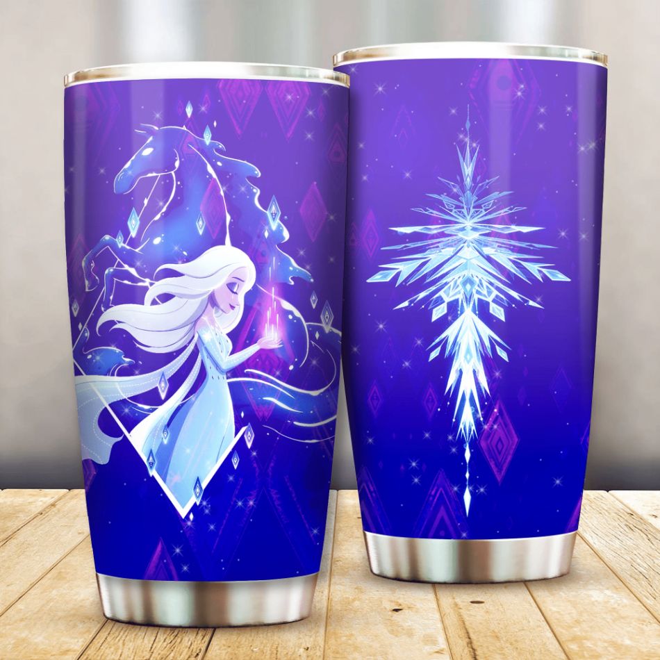 Frozen Snowflakes102 Gift For Lover Day Travel Tumbler All Over Print