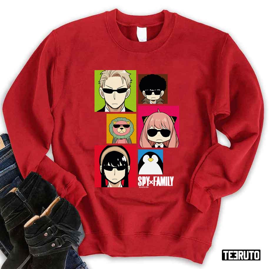 Funny Anime Spy X Family Sunglasses Unisex Sweatshirt