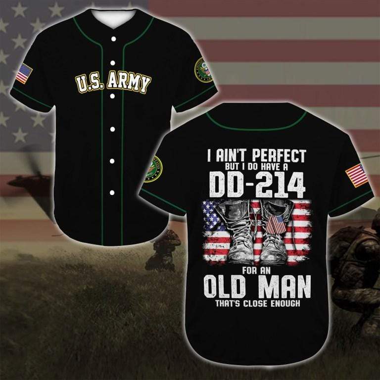 Gift For Father’s Day Dd 214 For An Old Man 3d Personalized 3d Baseball Jersey h