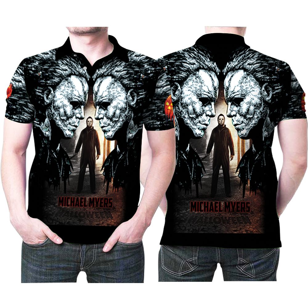 Halloween Michael Myers Horror Movie 3d Printed Gift For Michael Myers Fan Polo Shirt All Over Print Shirt 3d T-shirt