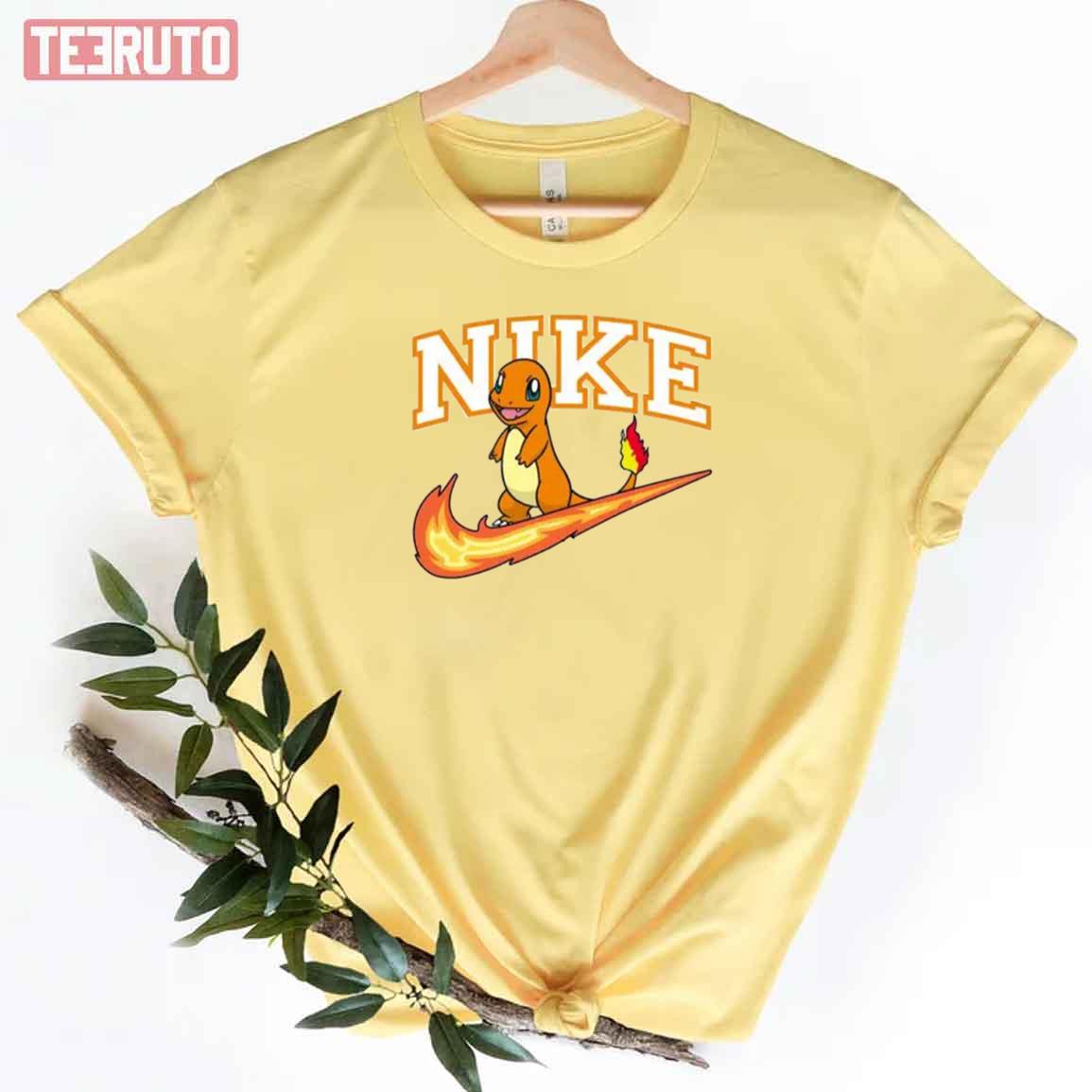 Hitokage Charmander Pokémon X Nike Logo Unisex T-Shirt