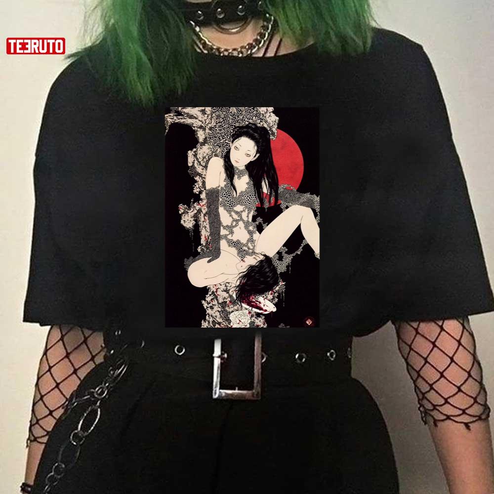 Horror Manga Art Takato Yamamoto Severed Head Unisex T-Shirt