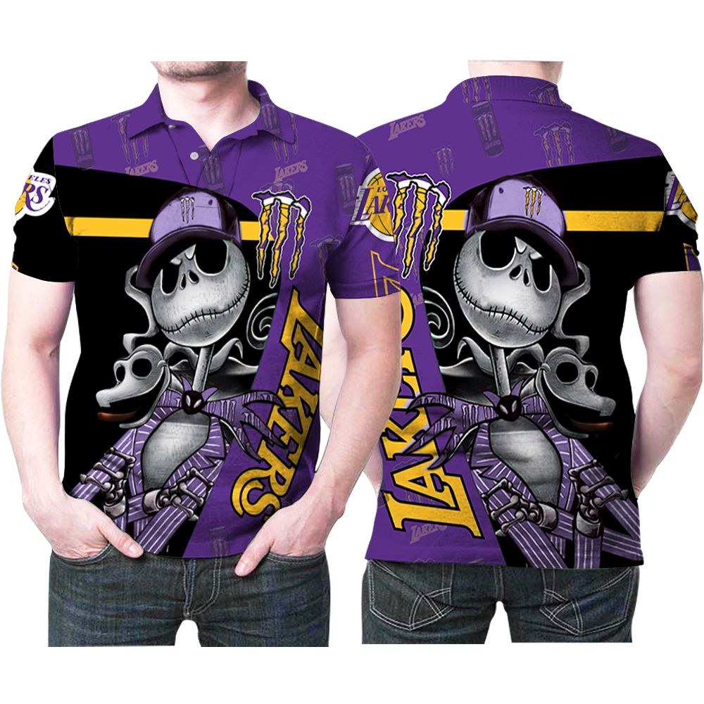 NBA Los Angeles Lakers Basketball Jack Skellington Halloween T-Shirt