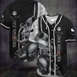 Jack Skellington Personalized 3d Baseball Jersey Limited 08