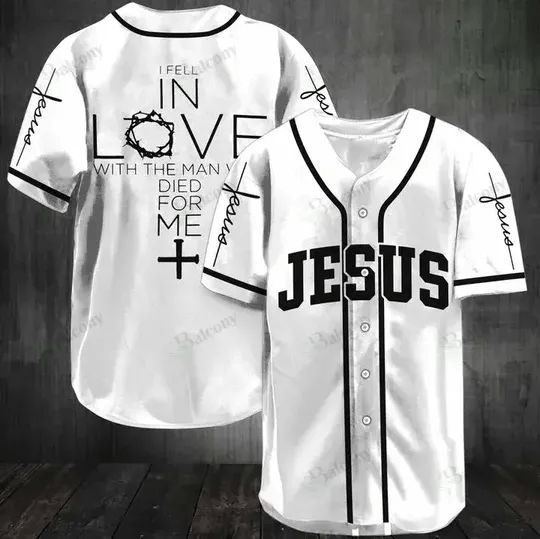 Jesus I Feel In Love Personalized 3d Baseball Jersey kv