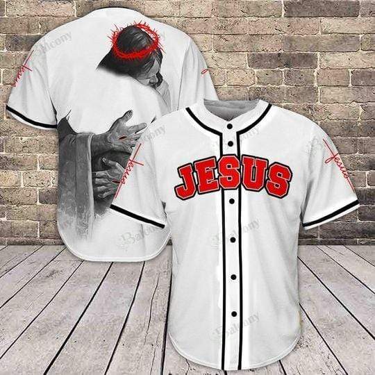 Jesus In The Lord’s Arms Personalized 3d Baseball Jersey kv