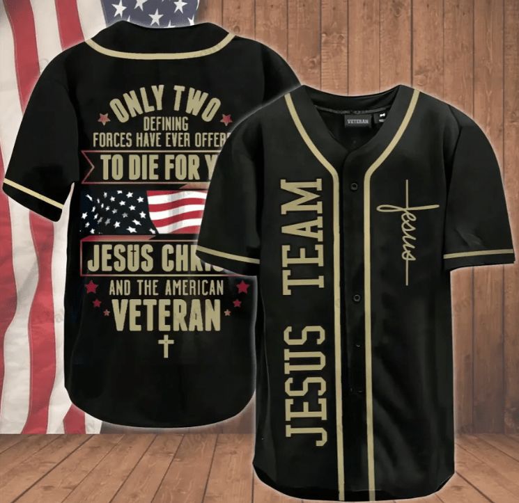 Jesus Team And The American Veteran 3d Personalized 3d Baseball Jersey ...