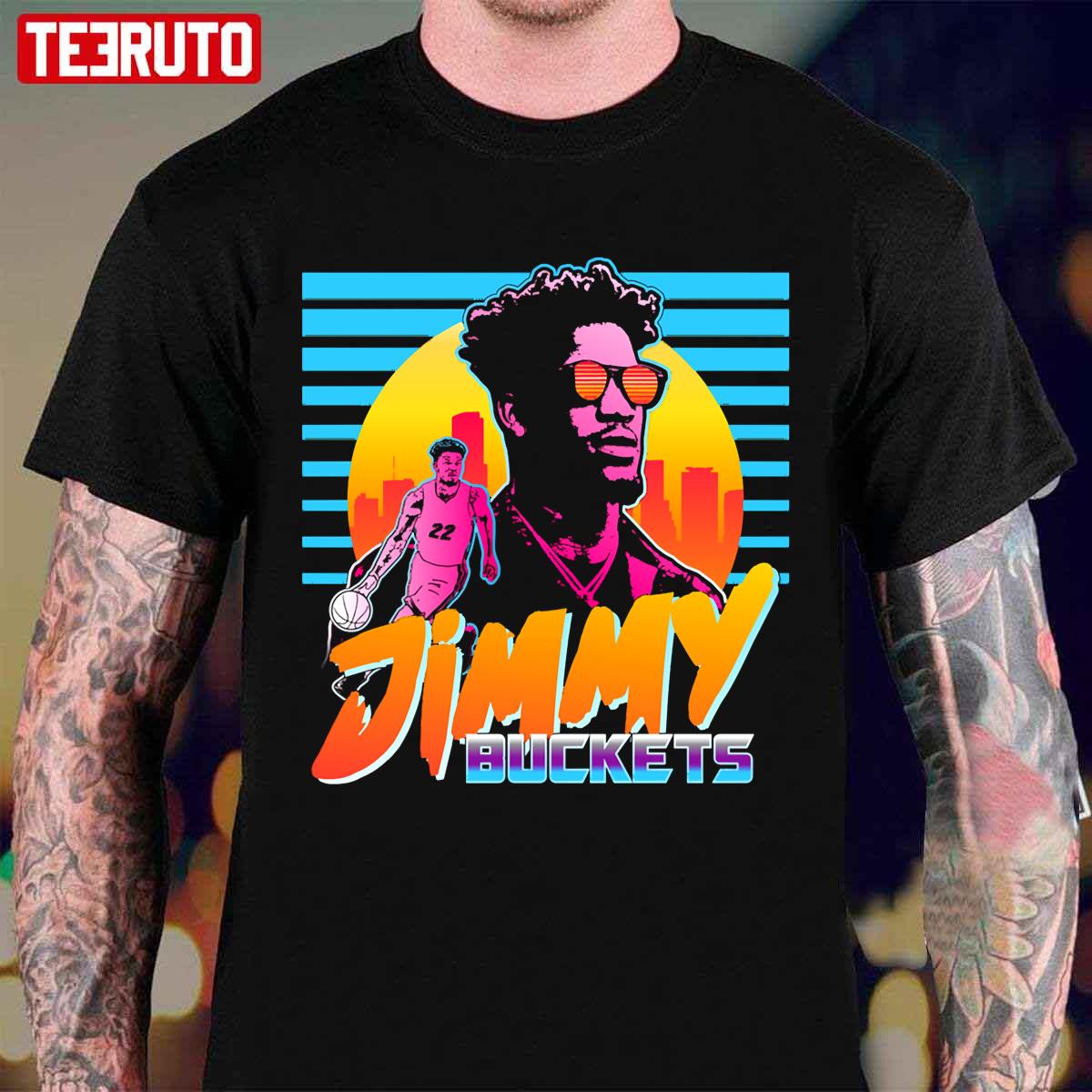 Jimmy Buckets Miami Outrun Style Unisex T-Shirt